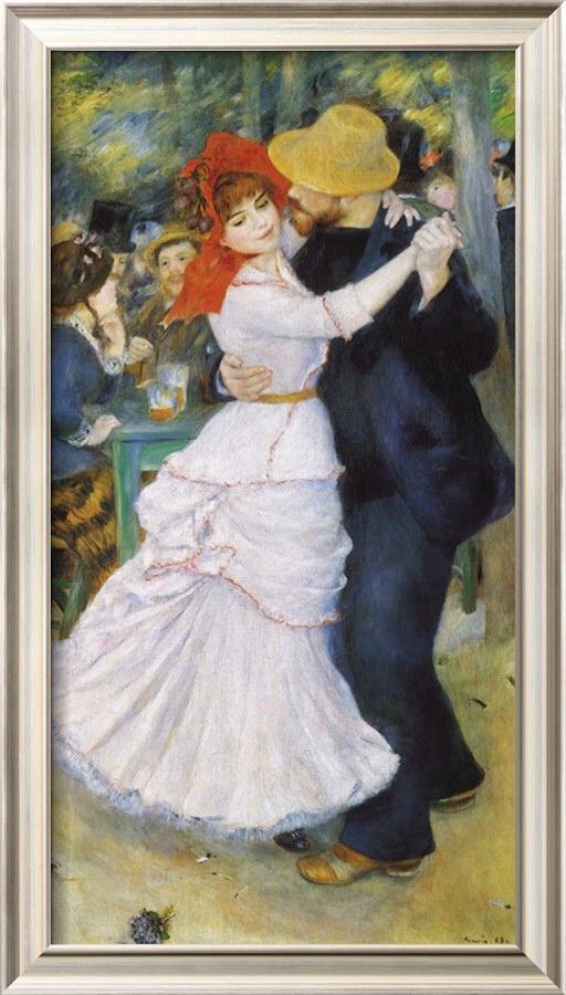 Dance at Bougival, 1883 - Pierre Auguste Renoir Painting